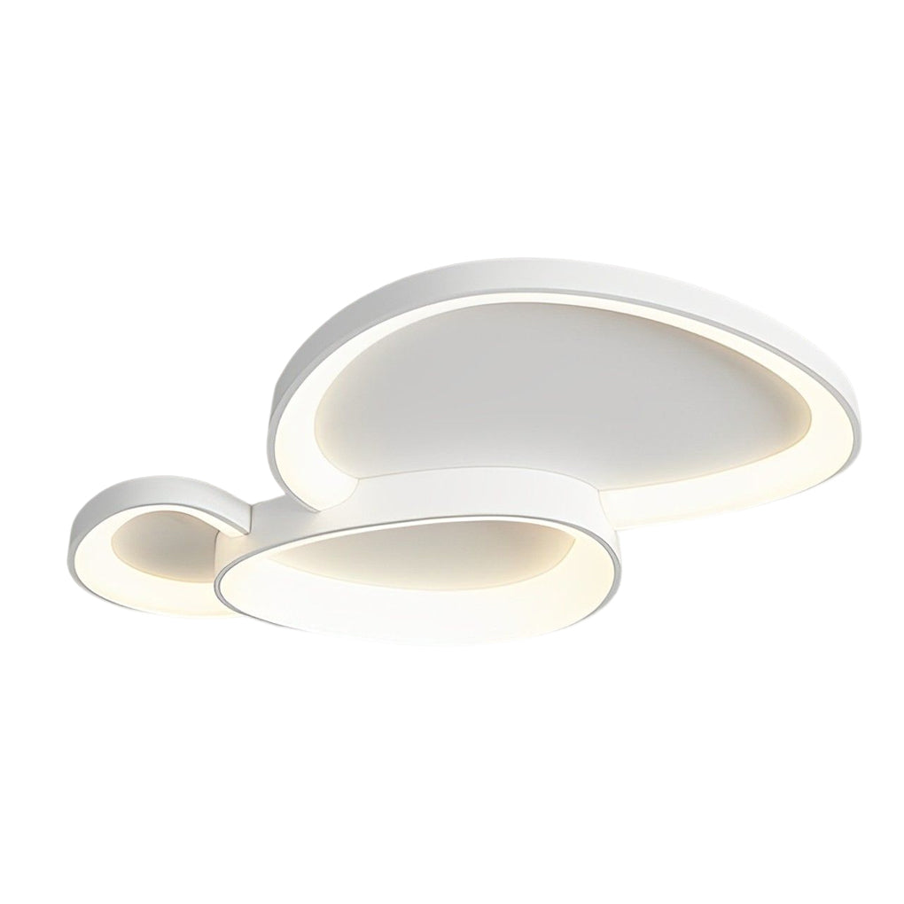 Geometric LED Flush-Mount Ceiling Light — Iron and Acrylic, Three-Step Dimming, 3000K/4500K/6000K