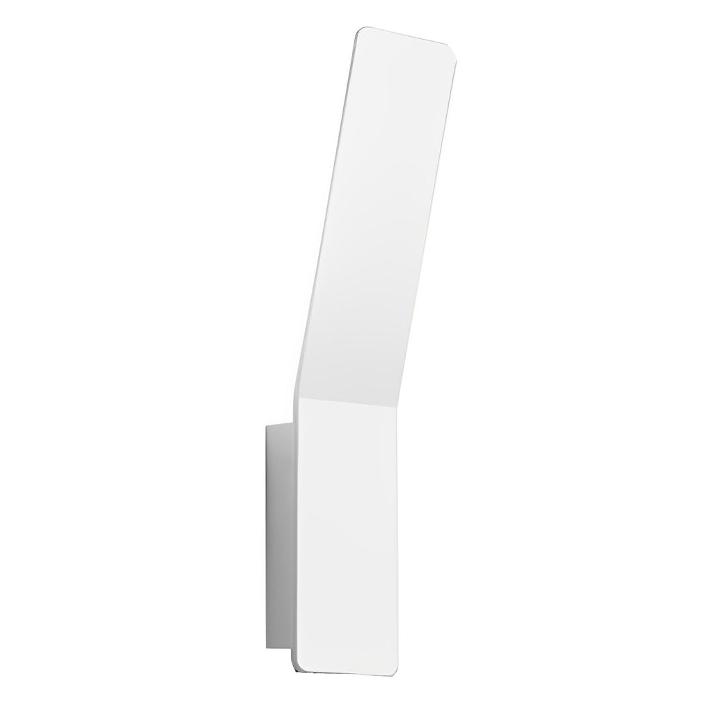 Minimalist LED Uplight Wall Sconce — Aluminum & Acrylic, 5W 3000K, Black or White