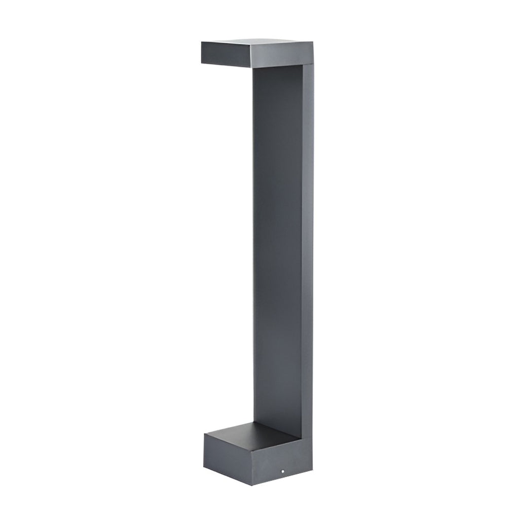 Rectangular COB Bollard Pathway Light — Black Aluminum, IP65 Weatherproof, 16" or 24"