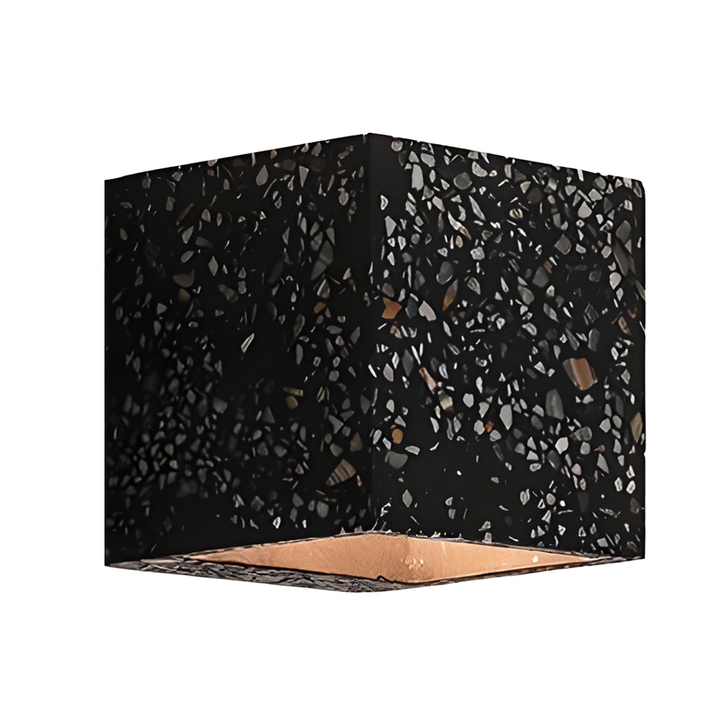 Square Up/Down Wall Sconce — Terrazzo, Modern Industrial, G4, 3000K Warm White