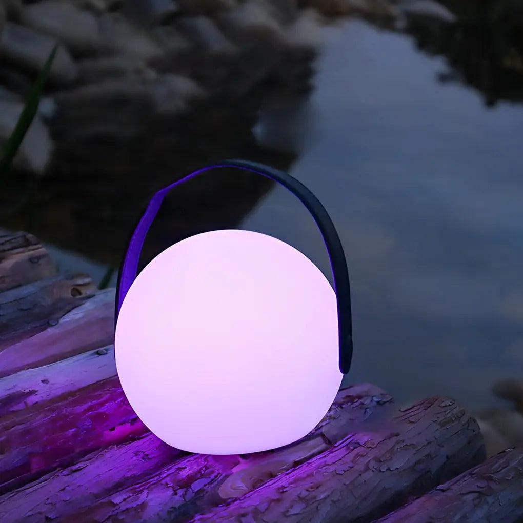 6-Inch Portable RGB Sphere Table Lamp with Colorful Ambient Lighting Luxe