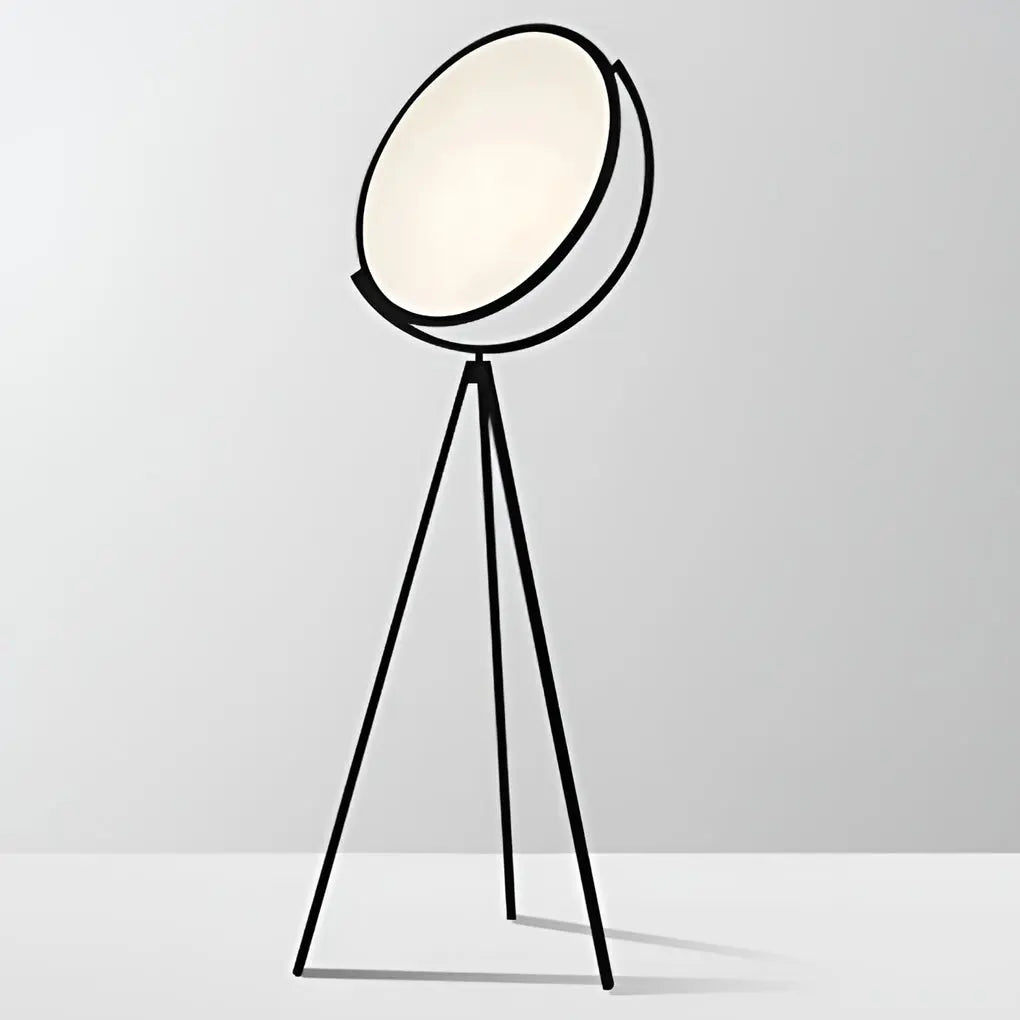 Rotating LED Tripod Floor Lamp with Black Metal Design Luxe