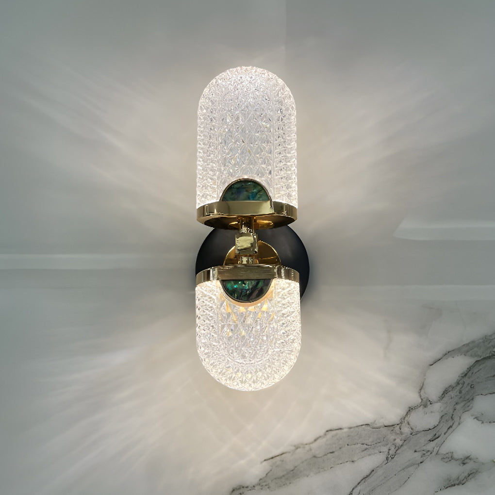 Up/Down LED Wall Sconce — Acrylic, 8W, Three-Step Dimming (3000K/4000K/6000K)