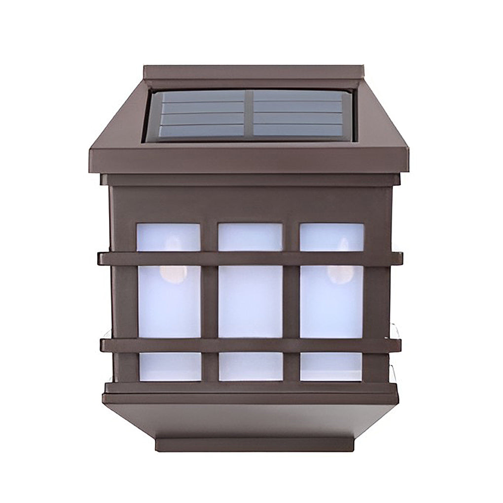 Modern Solar LED Outdoor Wall Sconce — ABS, Light-Control Sensor, 3000K / 6000K