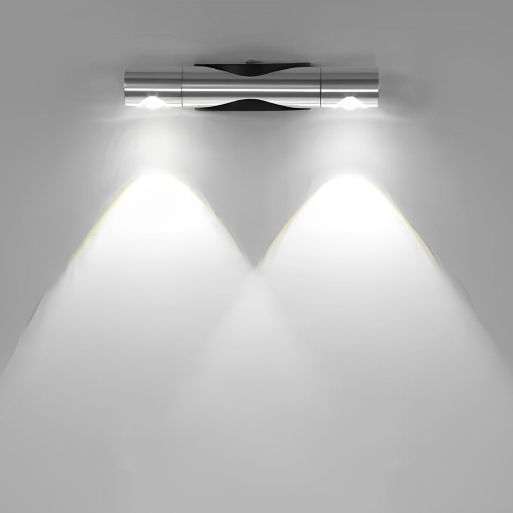 Adjustable Up/Down Wall Sconce — Aluminum, 6W LED, 1" × 7", Multi-Color Temperature