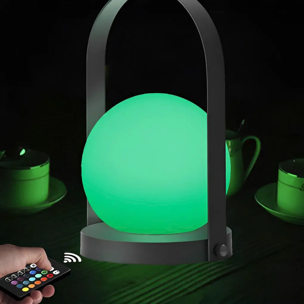Mini Global Table Lamp with Opal LED RGB and Remote Control Luxe