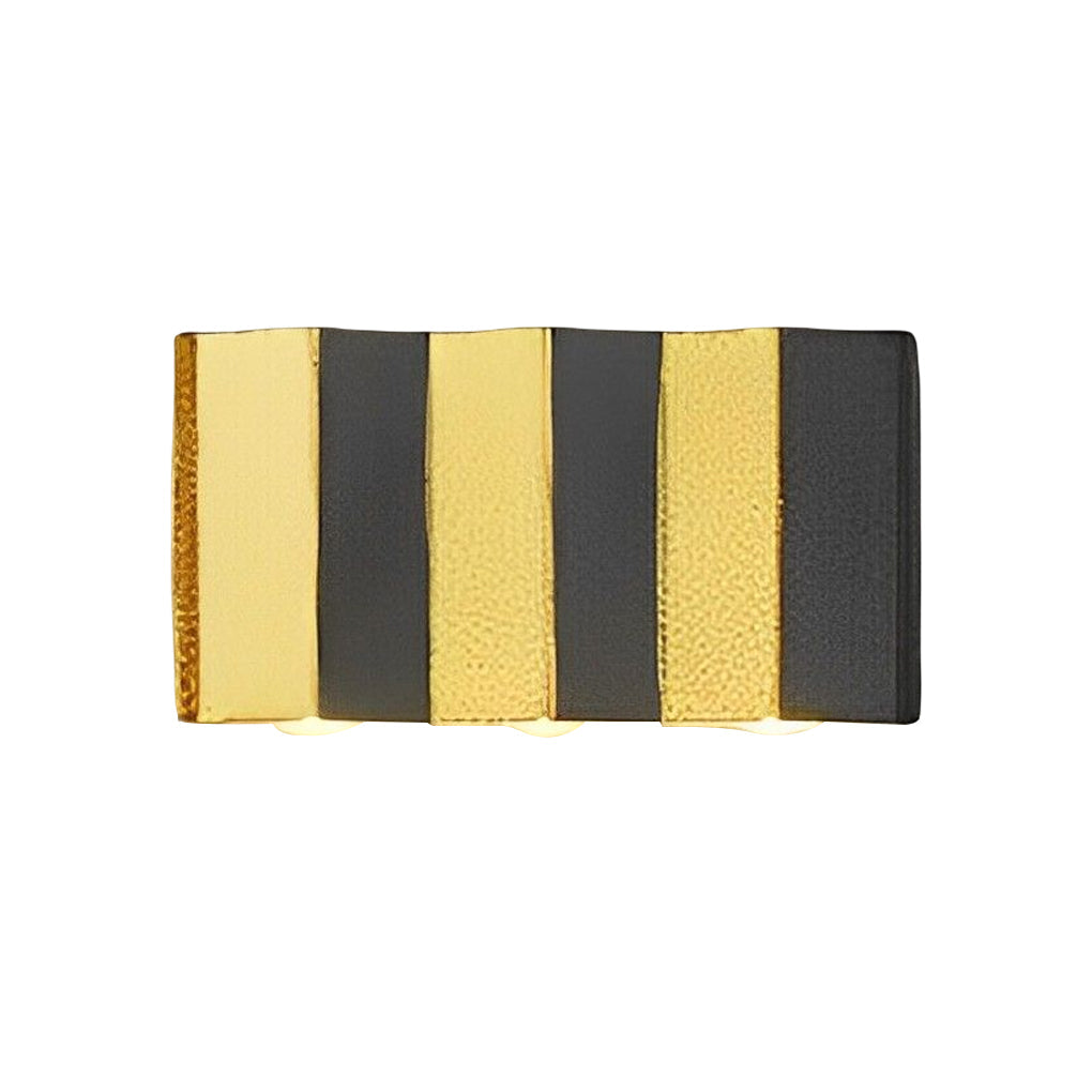 Bent Rectangle Up/Down Outdoor Wall Sconce — Aluminum, Black and Gold, LED 4W–10W, IP65
