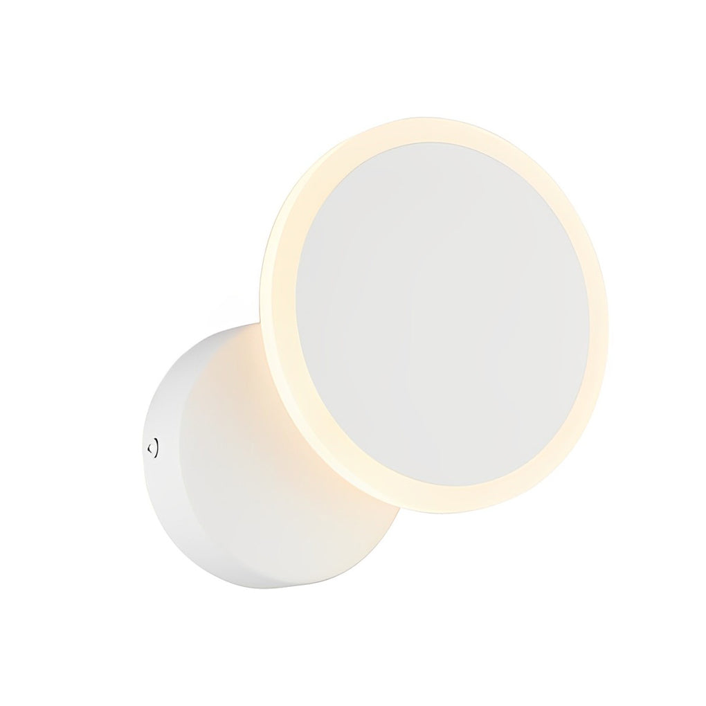 Round Rotatable LED Wall Sconce — Iron and Acrylic, 7W, 3000K / 6000K, 6" Diameter