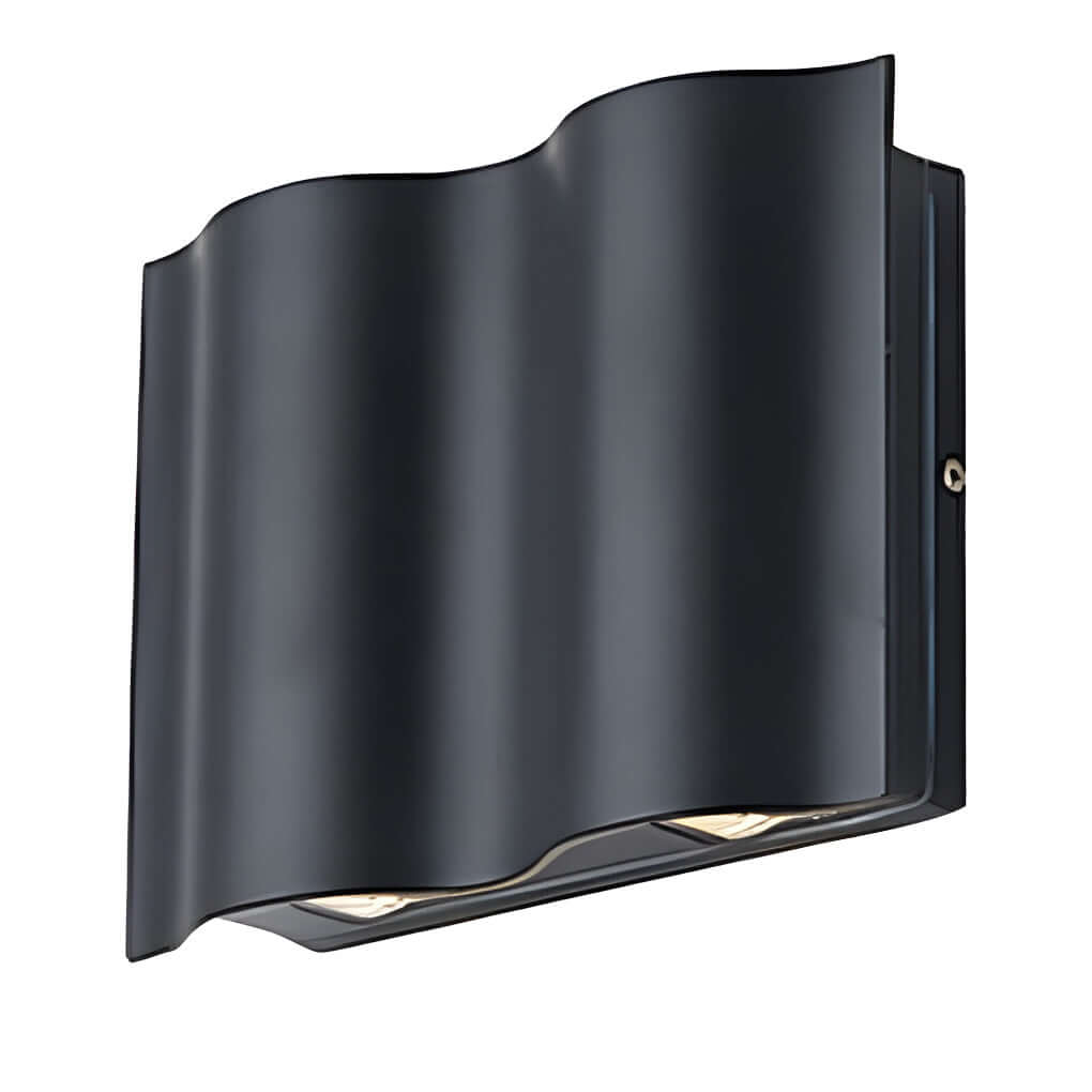 cool led wave wall sconces for outdoor use up and down wall mounted lights