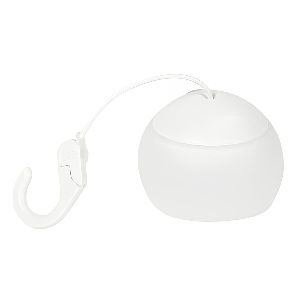 Round Portable Camping Lantern — ABS + TPR, LED, Dimmable, USB Rechargeable, 3000K Warm White, 12-Hour Battery Life