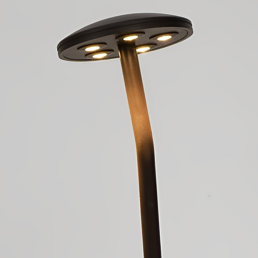 Mushroom LED Path Light — Aluminum, Brown, IP65 Weatherproof, Warm White 3000K, 33" H