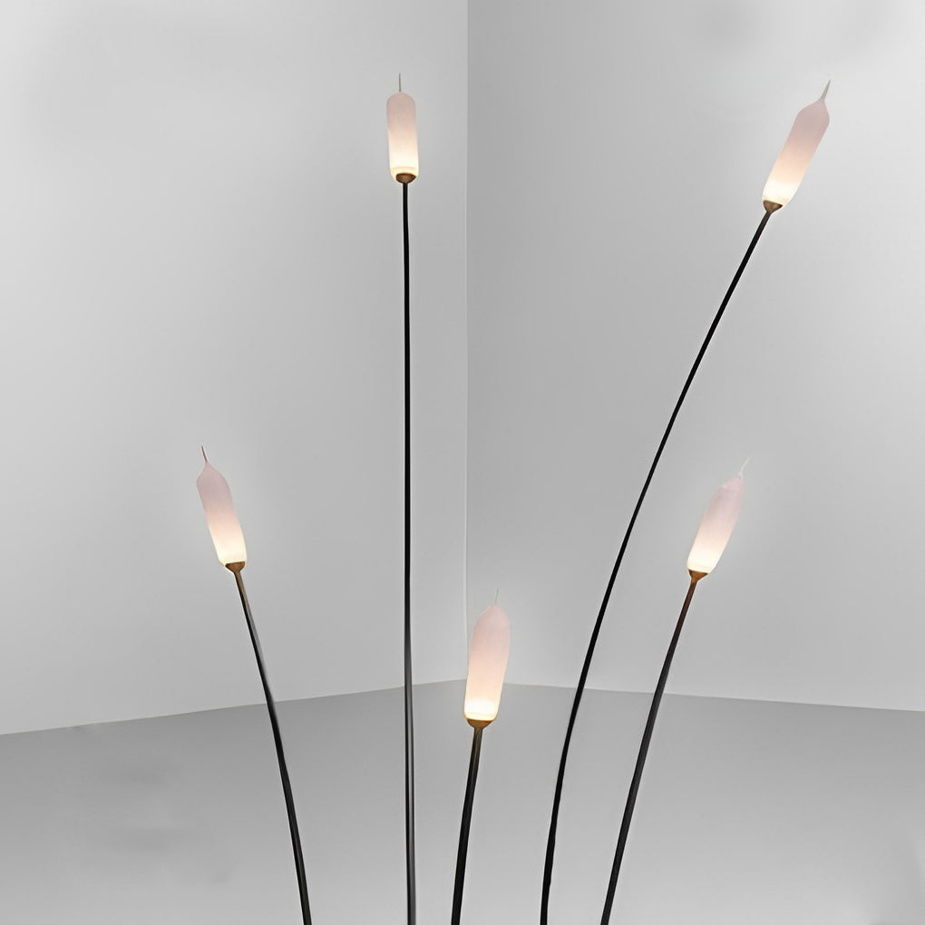 Reed-Shaped LED Outdoor Lawn Light — Stainless Steel & Acrylic, 3W, IP65, DC 12V, Warm White 3000K, 47" or 59"