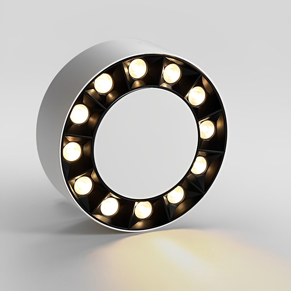 Round Ultra-Thin Surface-Mount LED Downlight — Die-Cast Aluminum, Anti-Glare, Ra≥90, 15W/20W/30W, 3000K/4000K/6000K