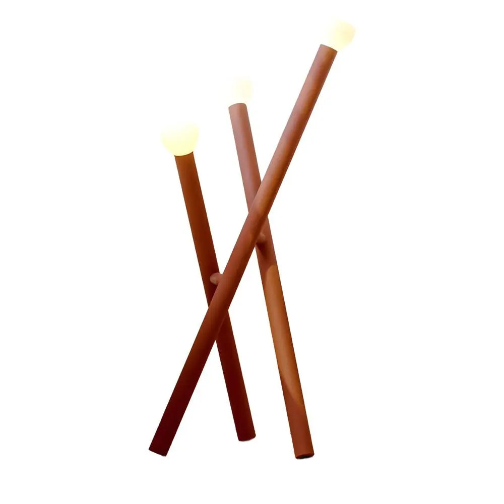 Modern Minimalist 3-Light Stick Floor Lamp Luxe