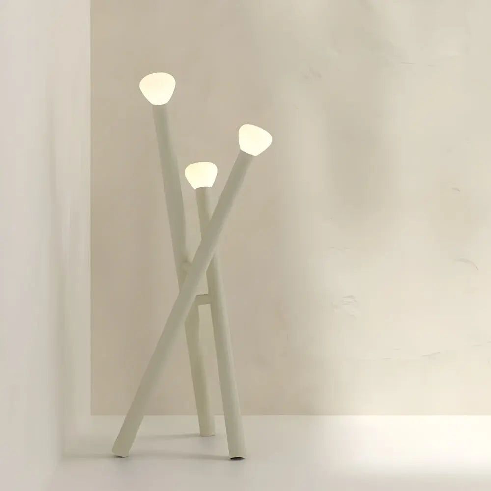 Modern Minimalist 3-Light Stick Floor Lamp Luxe