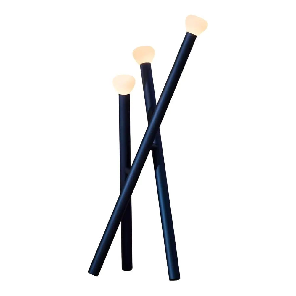 Modern Minimalist 3-Light Stick Floor Lamp Luxe