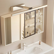 31" Modern Bathroom Vanity Light Bar — Stainless Steel & Acrylic, 16W LED, 180° Adjustable, 3000K/4500K/6000K
