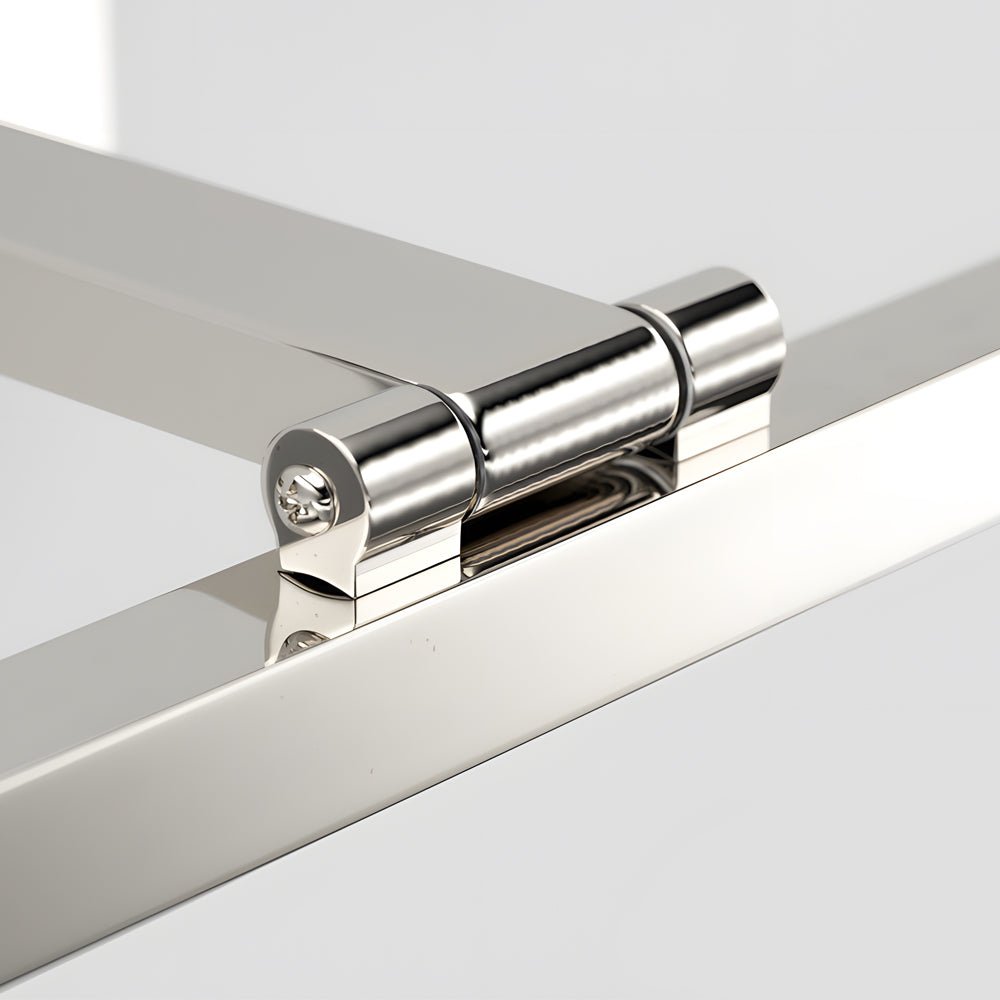 31" Modern Bathroom Vanity Light Bar — Stainless Steel & Acrylic, 16W LED, 180° Adjustable, 3000K/4500K/6000K