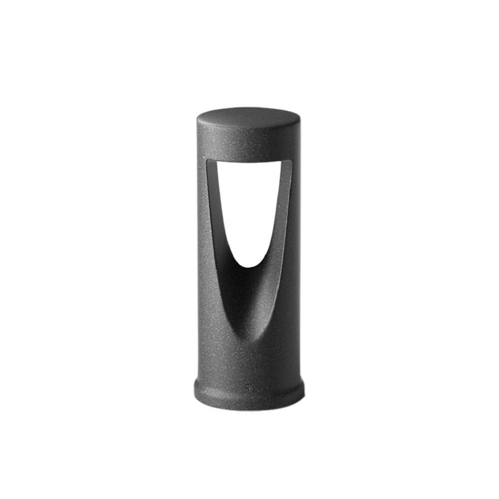 Minimalist Cylinder Bollard Path Light — Aluminum, 12W LED, 3000K, IP65, 11.8" or 23.6"