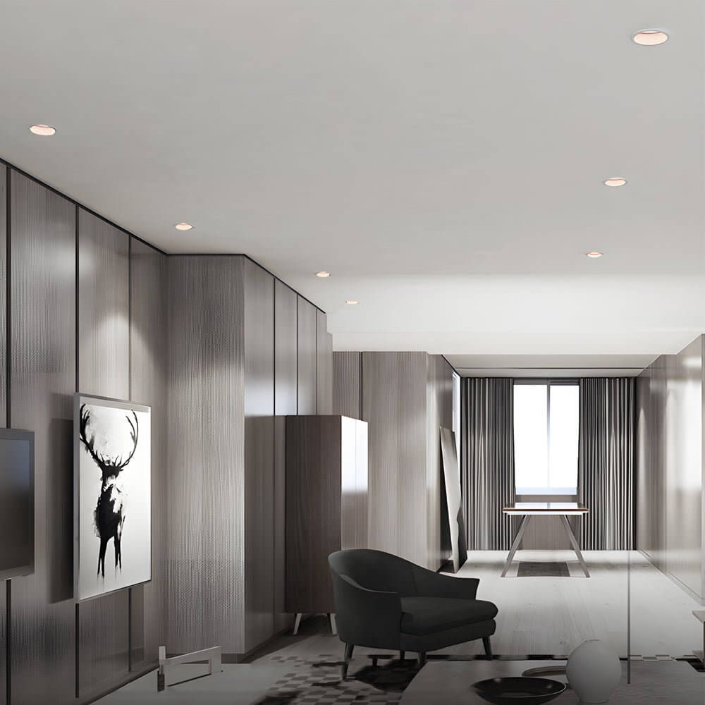 10W Slim Trim Recessed LED Ceiling Downlight - 3.3-Inch Round