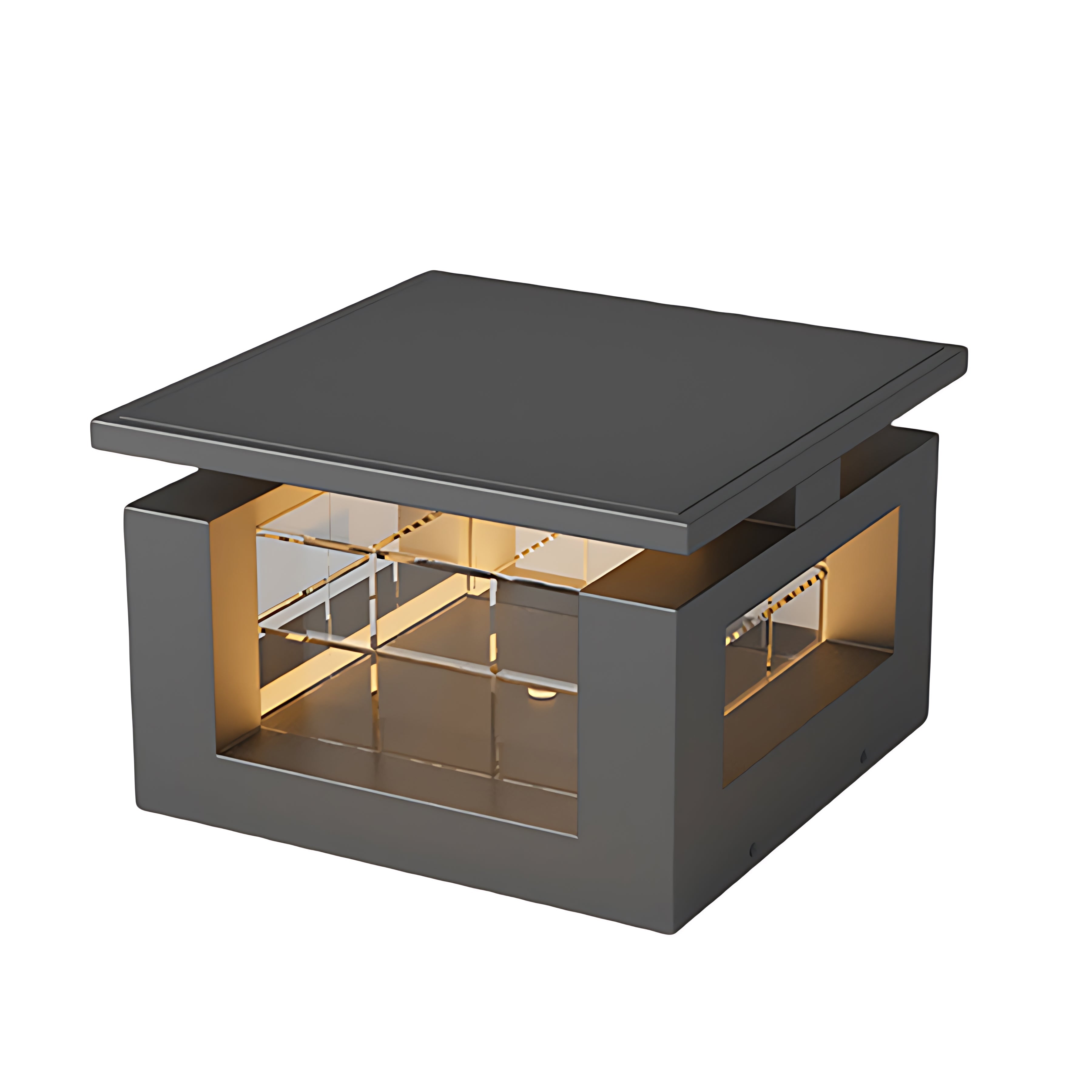 Waterproof Stainless Steel LED Pillar Lights with Acrylic Lampshade