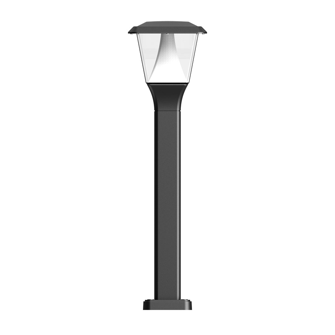 Modern Minimalist 6.5" Outdoor LED Bollard Light — Die-Cast Aluminum, 8W OSRAM, 3000K, IP65, 3 Heights