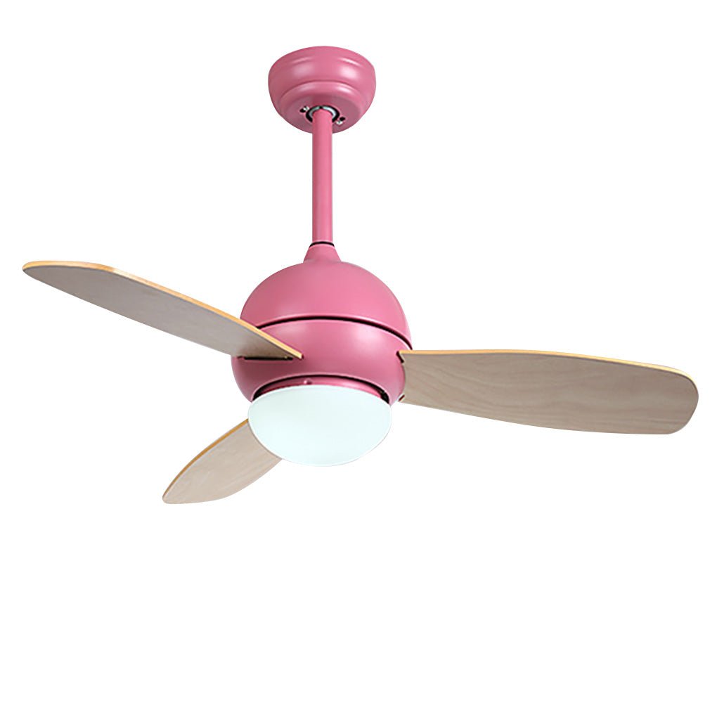 36-Inch Nordic Minimalist LED Ceiling Fan Light with Remote Control for Living and Dining Rooms