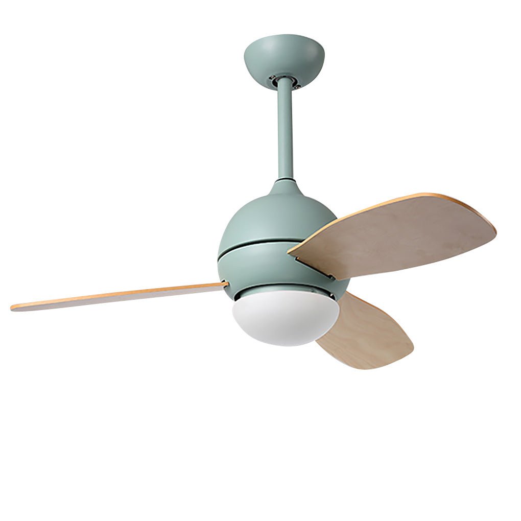 36-Inch Nordic Minimalist LED Ceiling Fan Light with Remote Control for Living and Dining Rooms