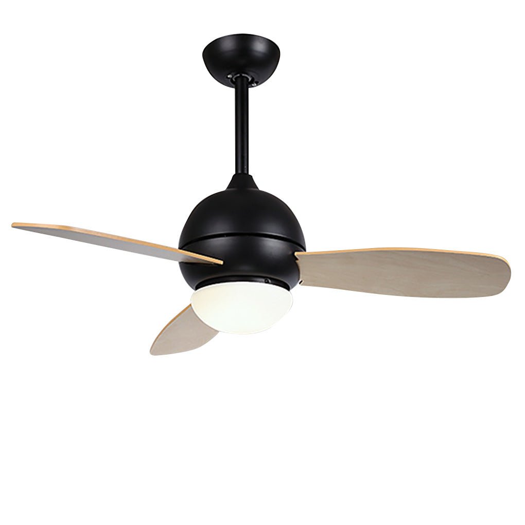 36-Inch Nordic Minimalist LED Ceiling Fan Light with Remote Control for Living and Dining Rooms