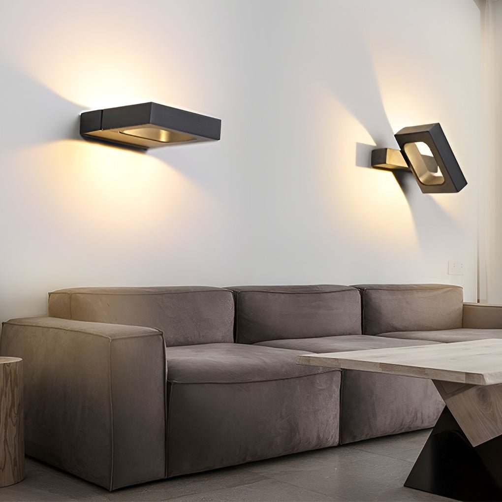 360 rotatable led wall sconce wall light fixture for versatile lighting