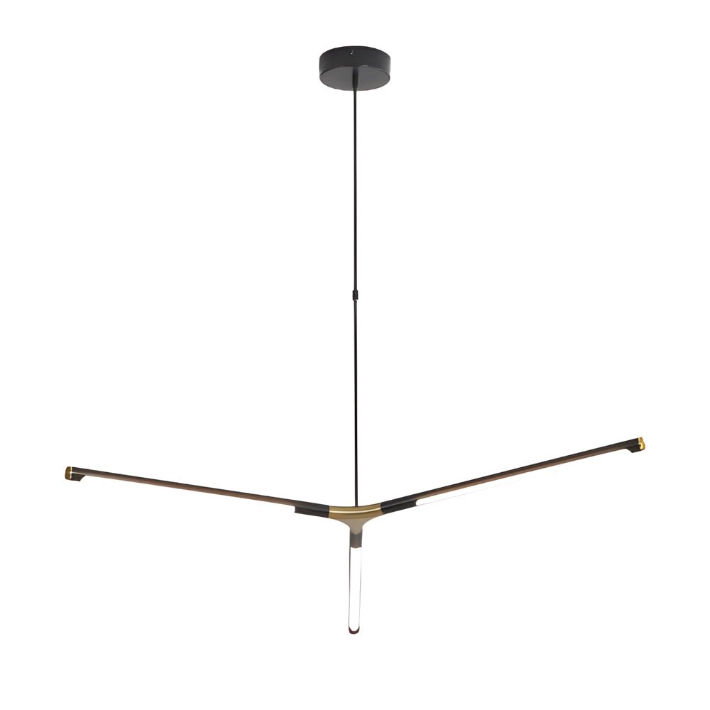 Linear Sputnik Chandelier — Aluminum, 3- or 8-Light, Dimmable, Remote Control, 3000K–6000K