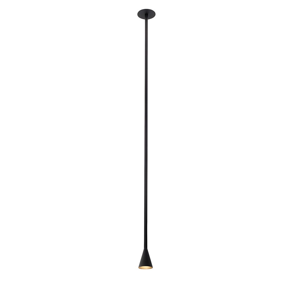 3937 modern vertical metallic tube cone pendant light