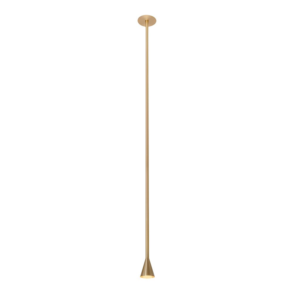 3937 modern vertical metallic tube cone pendant light