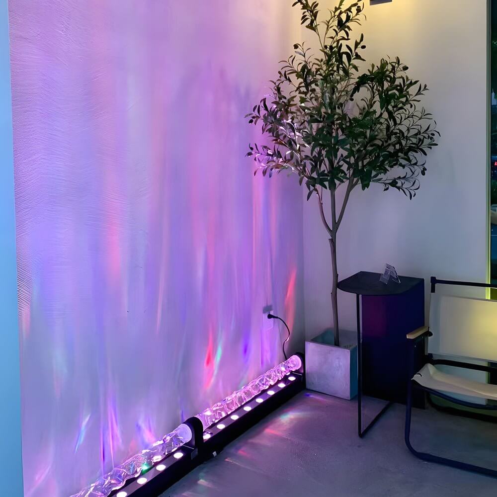 394 inch dynamic 3d ocean wave wall light fixture