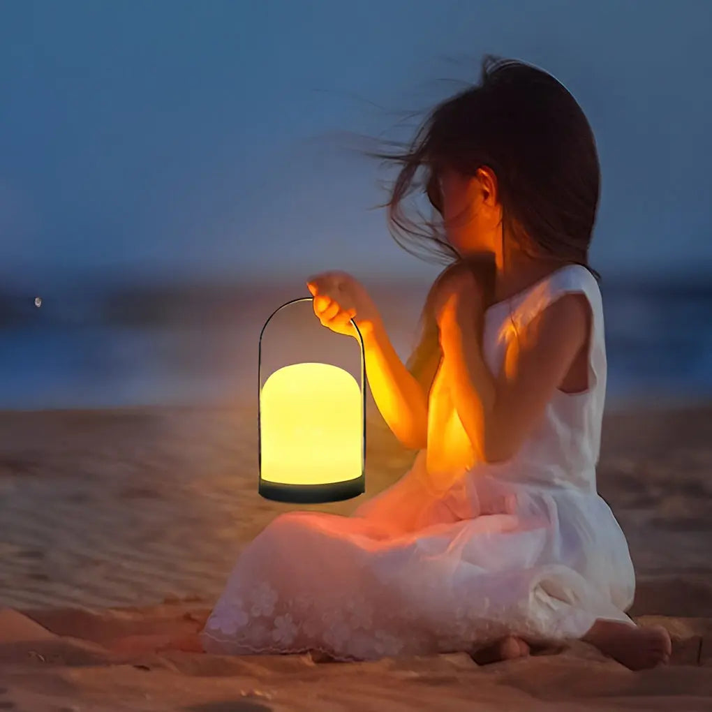 Portable Mini Table Lamp for Camping - Rechargeable and Convenient Luxe