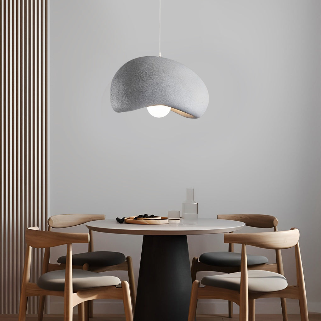 Cloud Donut Semicircle Chandelier — Hand-Molded Resin and Iron, E27, Warm White 3000K