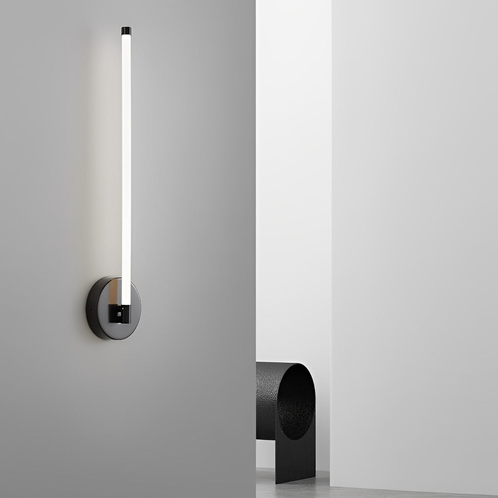 Modern Circular-Strip LED Wall Sconce — Copper & Acrylic, Three-Step Dimming (3000K/4500K/6000K), 16"/24"/31"