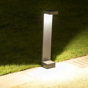 I-Shaped LED Bollard Pathway Light — Black Die-Cast Aluminum, 10W, IP65 Weatherproof, 3000K