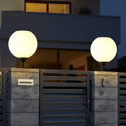 Ball Solar Post Cap Pillar Light — Die-Cast Aluminum, LED, Three-Step Dimming (3000K / 4500K / 6000K), Waterproof