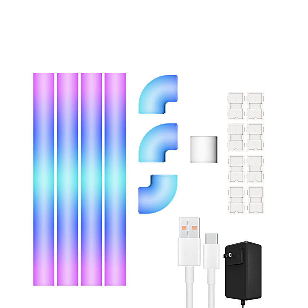 RGBIC Smart Linear Wall Sconce — ABS + PC, App & IR Remote, Music Sync, 40+ Scene Modes, Splicing Modular Design