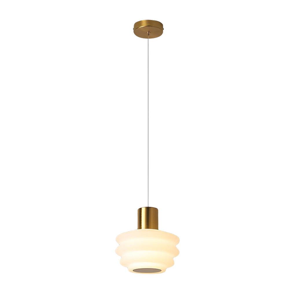 Minimalist Mini Pendant Light — Iron, 6W, Three-Step Dimming (3000K/4500K/6000K), 7" Diameter