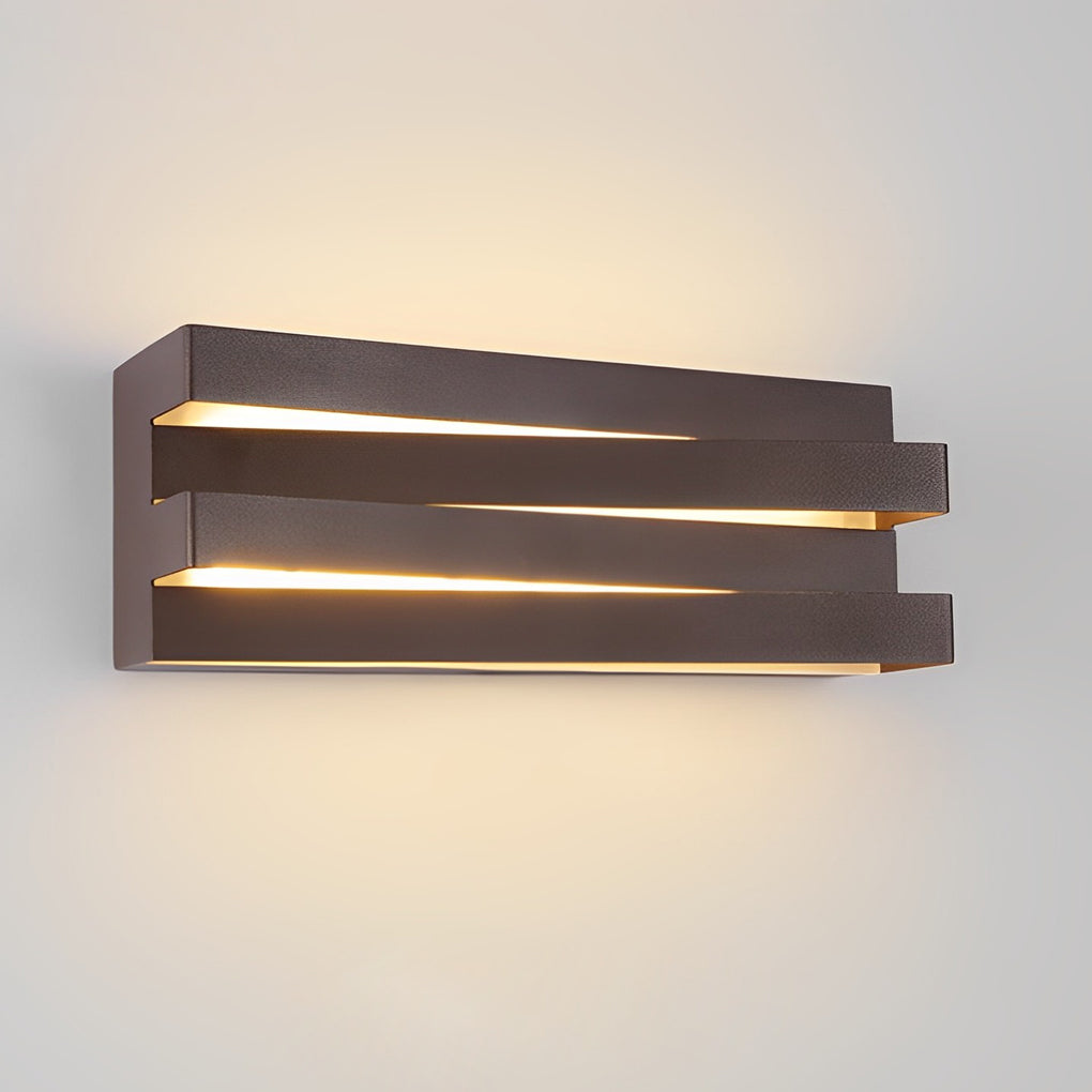 Minimalist Geometric LED Wall Sconce — Iron and Acrylic, 12W–18W, Warm White 3000K, 8" or 11"