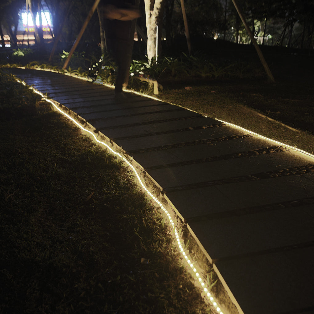 Round Neon LED Strip Light — Flexible PVC, 360° Emitting, IP54 Waterproof, 39.37" Length