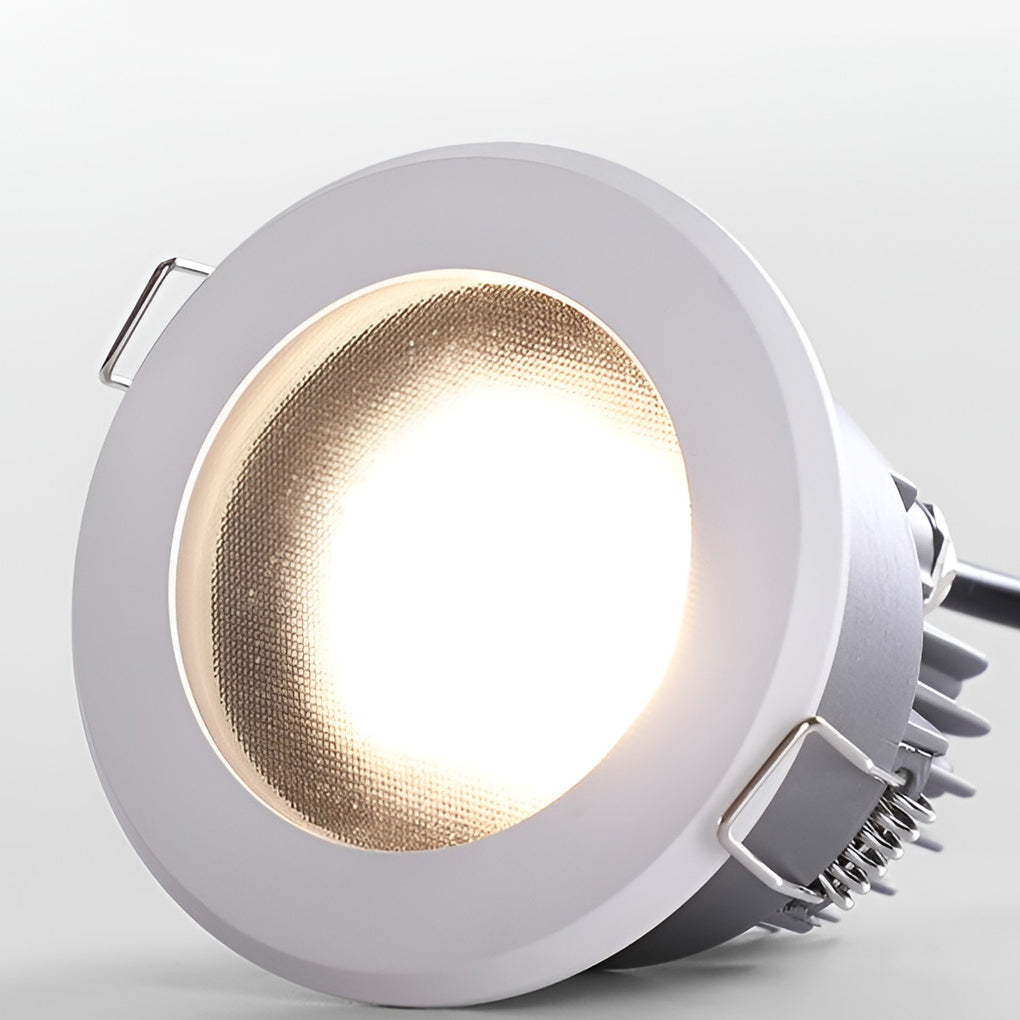 Modern Round Recessed Downlight — COB LED, IP65 Waterproof, 10W / 12W, 3.54" Diameter