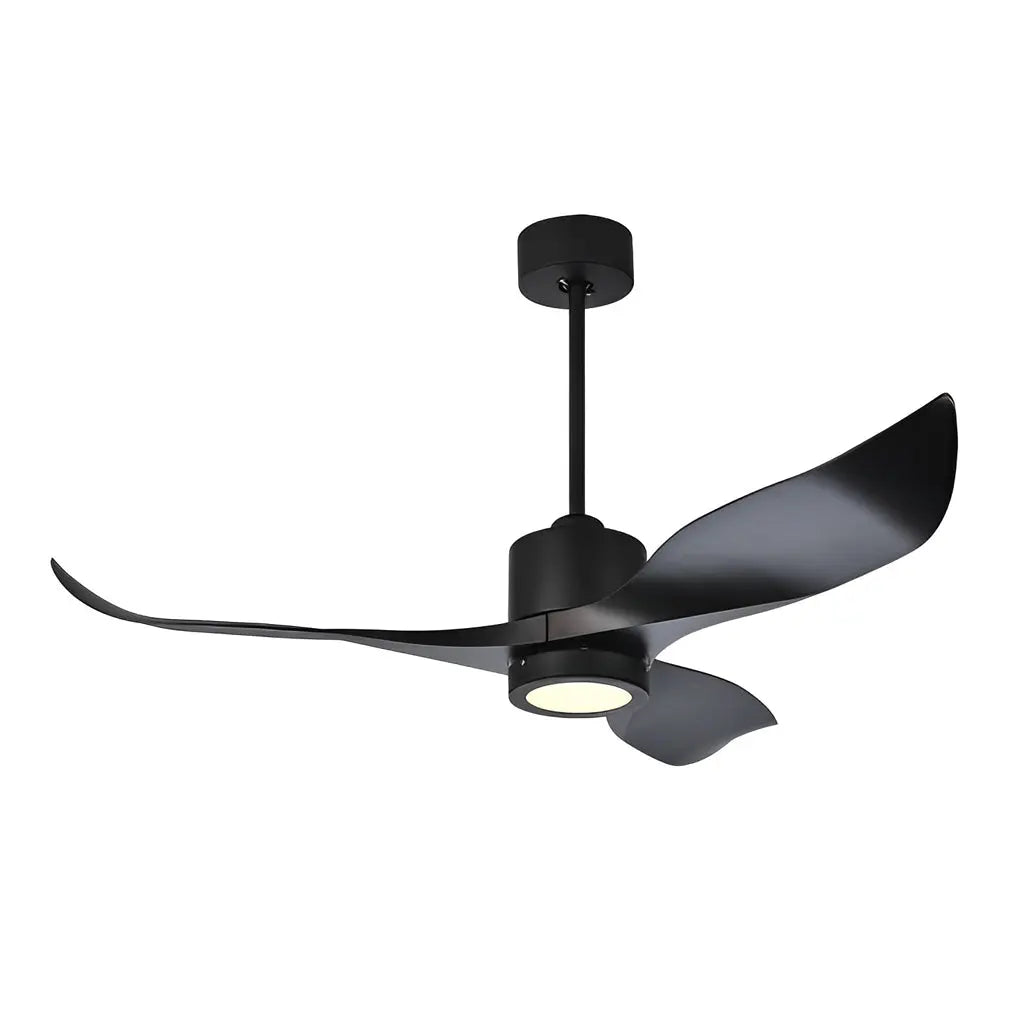 Nordic Ceiling Fan Lamp with 3 Silent Blades, Remote Control, and LED Lighting Luxe