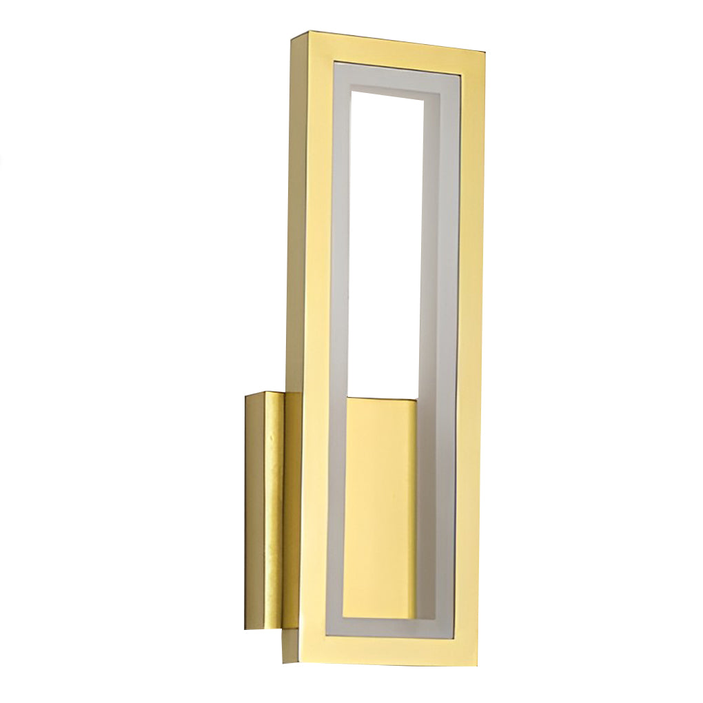 Modern Rectangular LED Wall Sconce — Aluminum & Acrylic, 16W / 28W, 3000K / 6000K