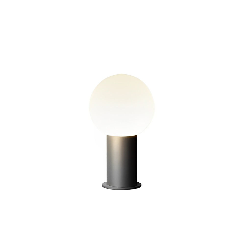 Round Ball LED Bollard Path Light — Black Stainless Steel, 3W/5W, 3000K Warm White, IP54 Weatherproof, 10" or 31.5" Height