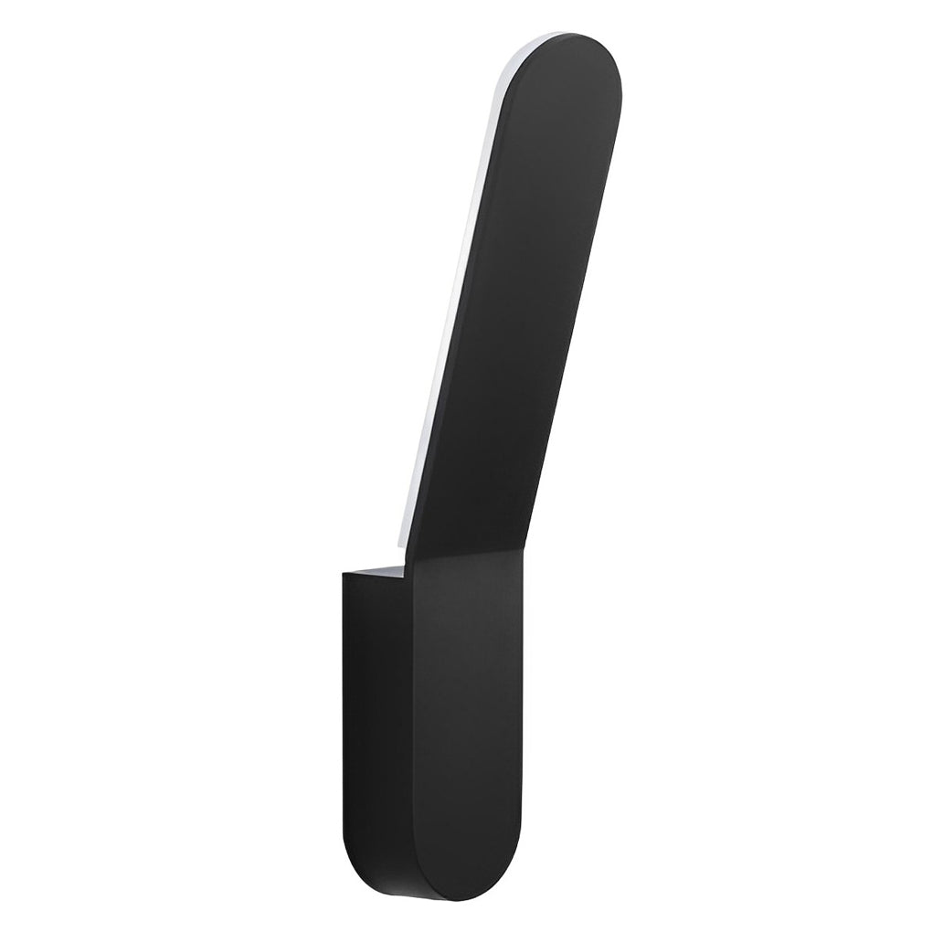 Minimalist LED Uplight Wall Sconce — Aluminum & Acrylic, 5W 3000K, Black or White