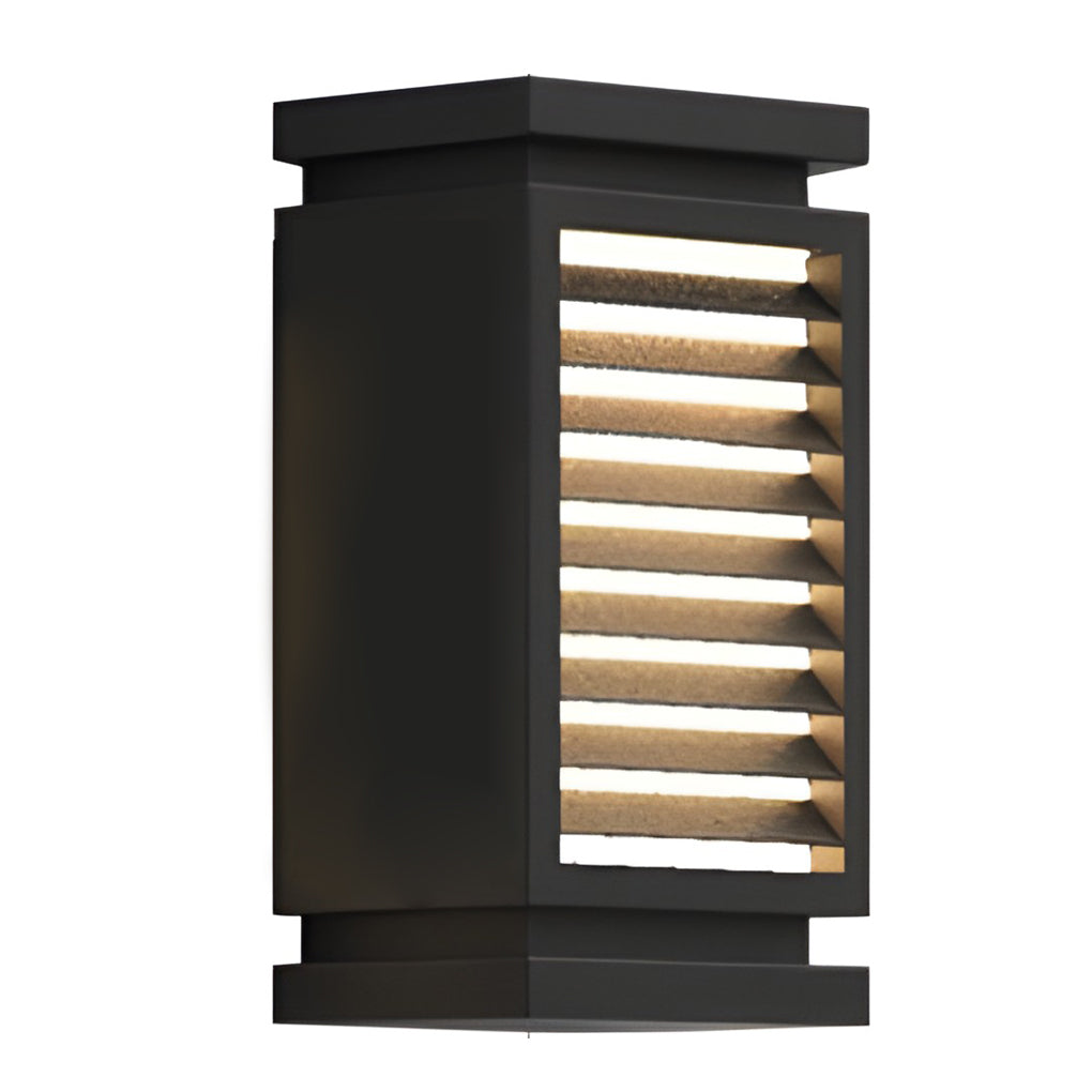 modern waterproof stainless steel led louvered pathway bollard lights with a sleek design