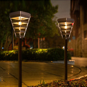 Smart Solar Black Outdoor Post Light — ABS+PC, LED, IP65, Warm White 3000K, Intelligent Light Control